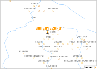 map of Boneh-ye Zard