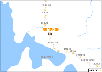 map of Bonékak