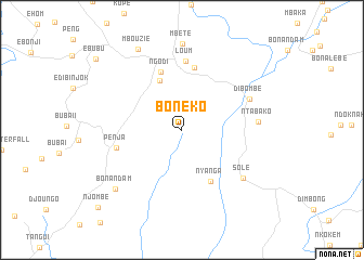 map of Bonéko