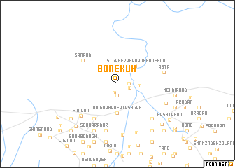 map of Bon-e Kūh