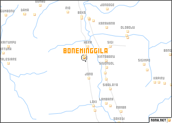 map of Boneminggila