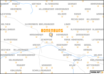 map of Bonenburg