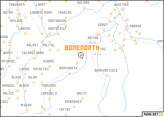 map of Bone North