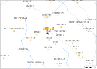 map of Boneo