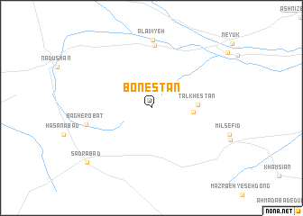 map of Bonestān