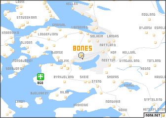 map of Bønes