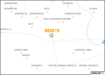 map of Bonete