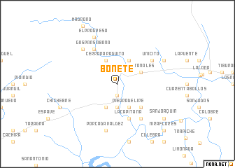 map of Bonete