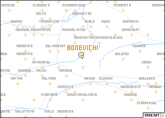 map of Bonevichi