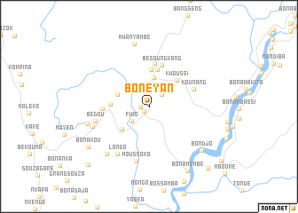 map of Bonéyan