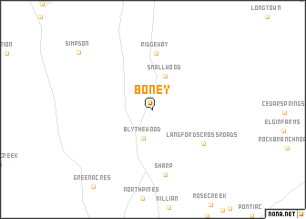 map of Boney