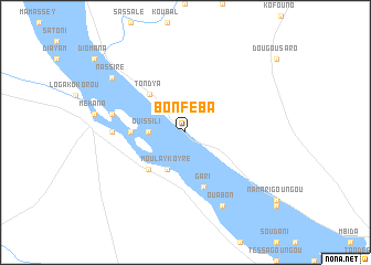 map of Bonféba