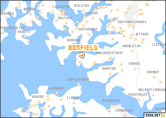 map of Bonfield