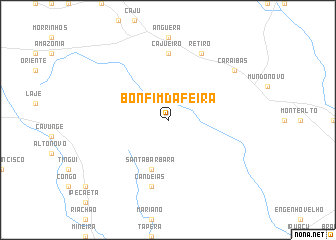 map of Bonfim da Feira