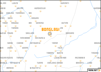 map of Bongladi