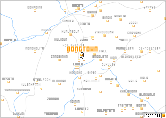 map of Bong Town