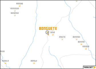 map of Bongueté