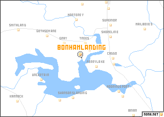 map of Bonham Landing