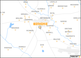 map of Bonhomie