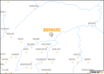 map of Bó Nhung
