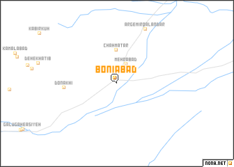 map of Bonīābād