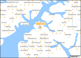 map of Boniá