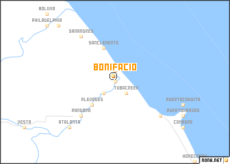 map of Bonifacio