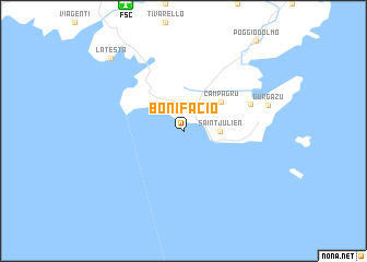 map of Bonifacio