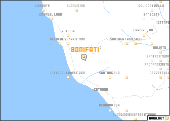 map of Bonifati
