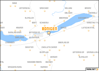 map of Bönigen