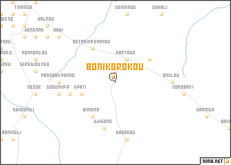 map of Boni-Korokou