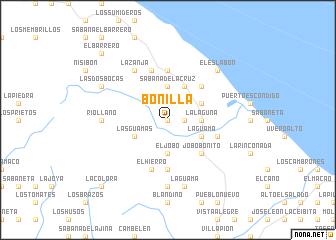 map of Bonilla