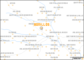 map of Bonillos