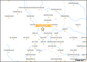 map of Boningbé