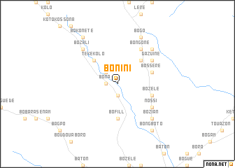 map of Bonini