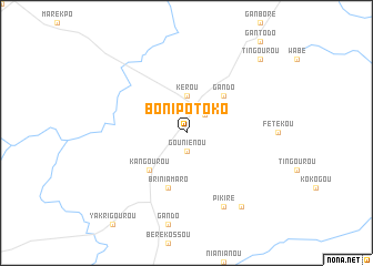map of Bonipotoko