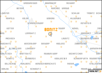 map of Bönitz