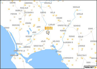 map of Boni