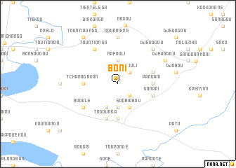 map of Boni