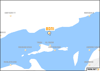 map of Boni