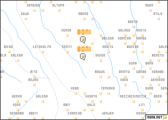 map of Bonī