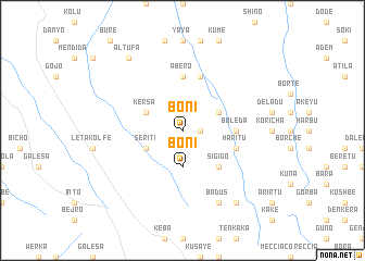 map of Bonī