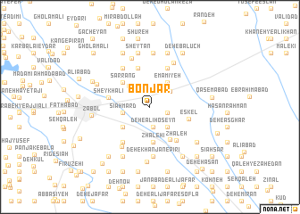 map of Bonjār