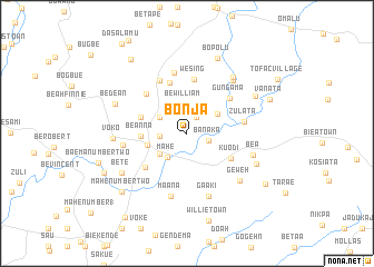map of Bonja