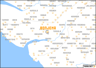 map of Bonjema