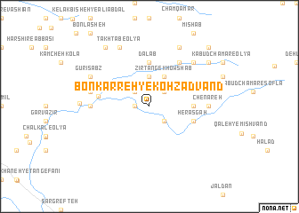 map of Bon Karreh-ye Kohzādvand