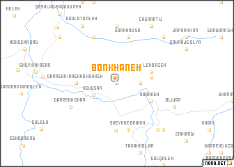map of Bon Khāneh