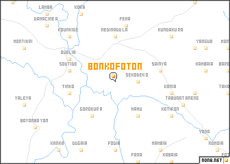 map of Bonkofoton