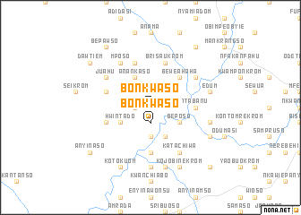 map of Bonkwaso