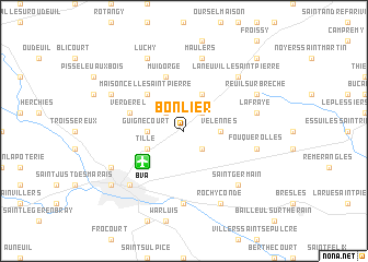 map of Bonlier